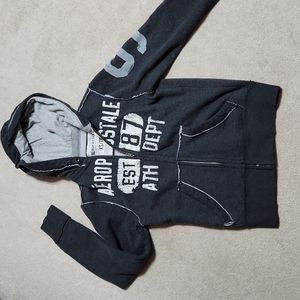 Aeropostale Zippered Hooded Gray Sweatshirt men's - XS